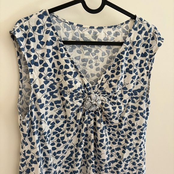 Green Cotton By Garnet Hill Sleep Top - Picture 2 of 9